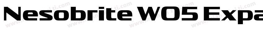 Nesobrite W05 Expanded Black字体转换